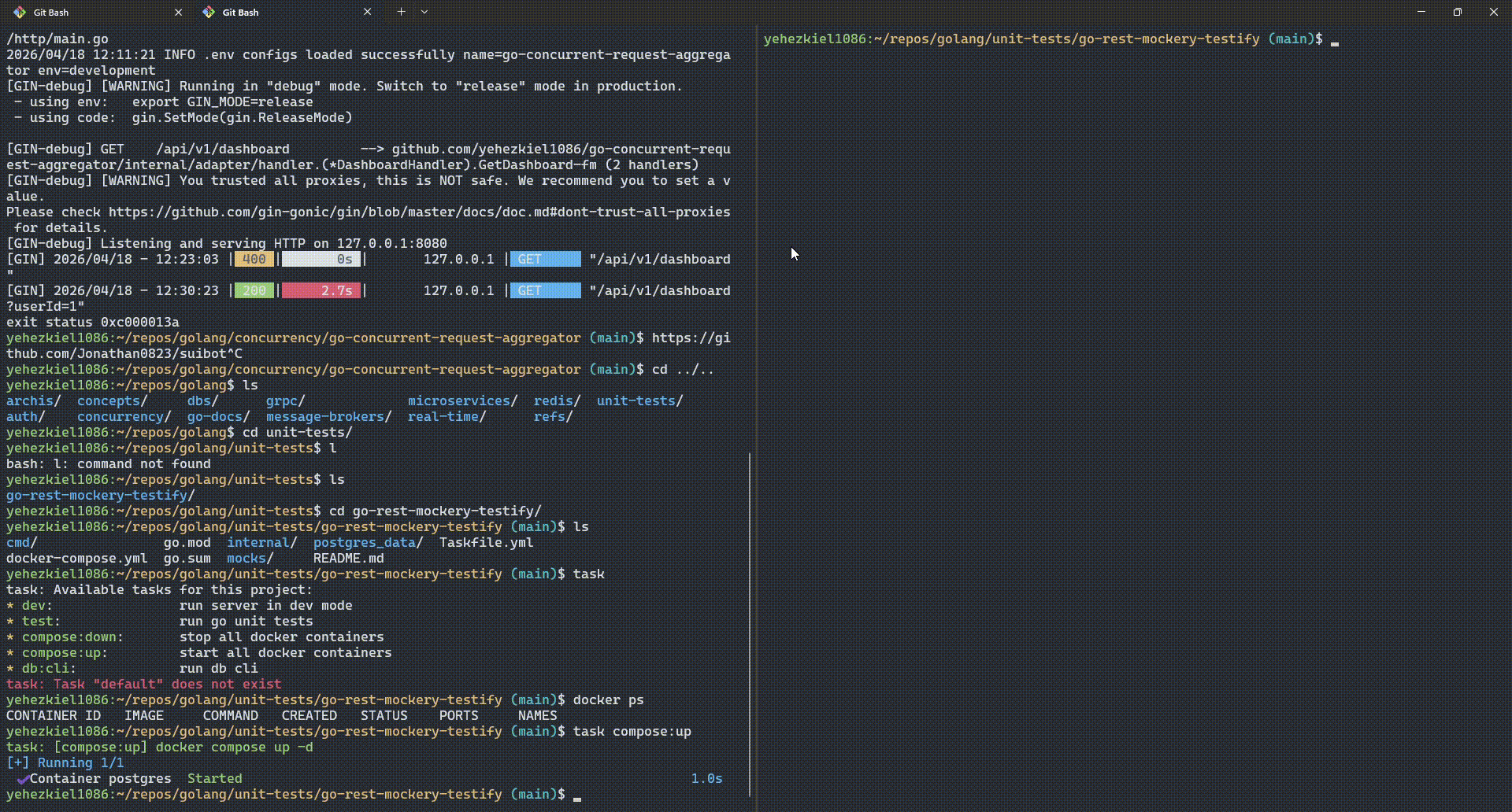 Go REST API Testing with Mockery & Testify